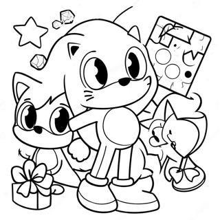 Sonic And Friends Christmas Adventure Coloring Page 104047-41941