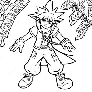 Kingdom Hearts Coloring Page 104276-42114