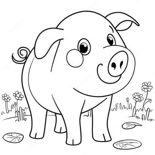 Wilbur The Pig Coloring Page 104305-42148