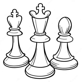 Chess Coloring Page 104328-42154