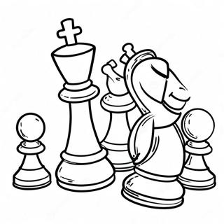 Chess Coloring Page 104328-42155