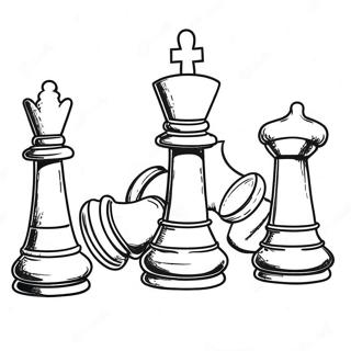 Chess Coloring Page 104328-42156