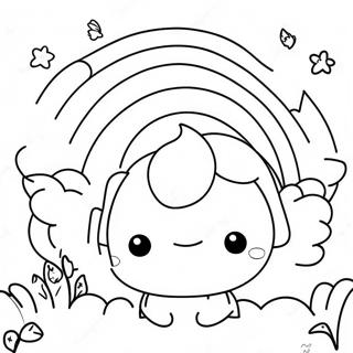 Cute Rainbow Friends Red Character Coloring Page 104381 42202