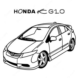 Honda Civic Coloring Pages