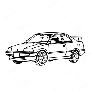 Classic Honda Civic Coloring Page 104432-42243