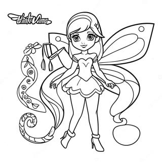 Winx Club Fairy Coloring Page 104455-42256