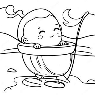 Baby Moses Coloring Pages