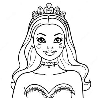 Spooky Barbie In Costume Coloring Page 104713-42460