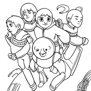 Slytherin Quidditch Team Coloring Page 104767-42509