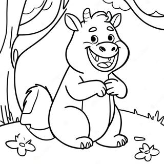 Friendly Gruffalo Coloring Page 104920-42617