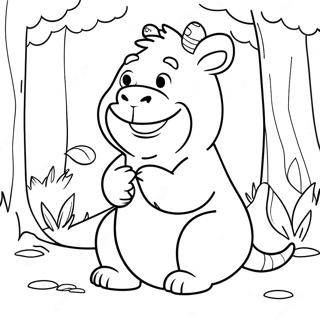 Friendly Gruffalo Coloring Page 104920-42618