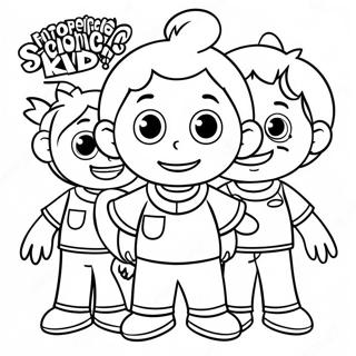 Sid The Science Kid With Friends Coloring Page 104949-42652