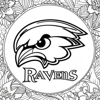 Baltimore Ravens Logo Coloring Page 105023-42702