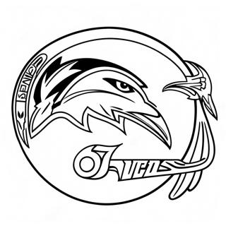 Baltimore Ravens Logo Coloring Page 105023-42703