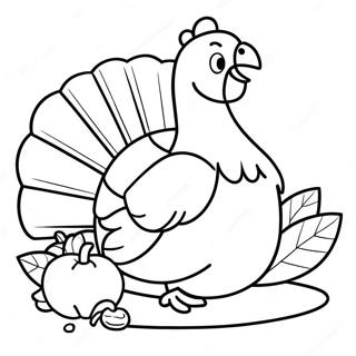 Thanksgiving Turkey Coloring Page 10508-2421