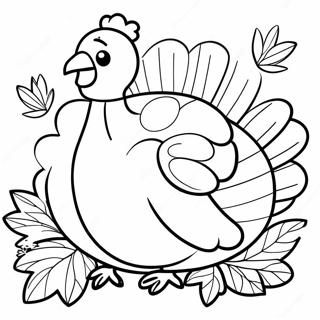 Thanksgiving Turkey Coloring Page 10508-2422