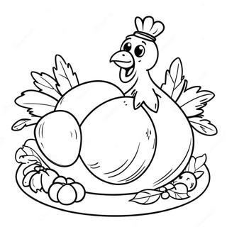 Thanksgiving Turkey Coloring Page 10508-2424