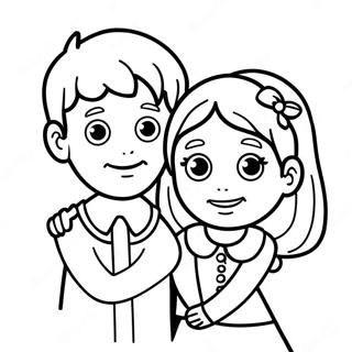 Boy And Girl Coloring Pages