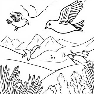 Winter Migration Patterns Coloring Page 105254-42895