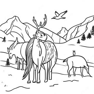 Winter Migration Patterns Coloring Page 105254-42896