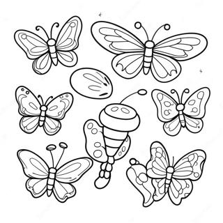 Beautiful Butterfly Migration Coloring Page 105256-42904
