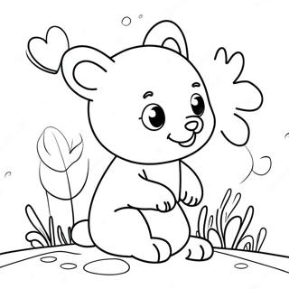 Adorable We Love You Animals Coloring Page 105280 42917