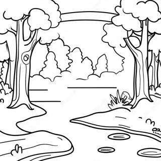 Scenic Michigan Nature Coloring Page 105358-42981
