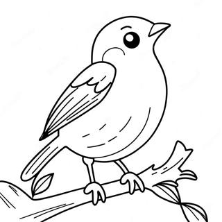 Robin Coloring Page 105380-42986