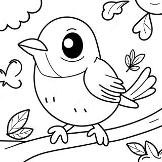 Robin Coloring Page 105380-42987