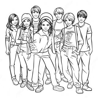 High School Musical Coloring Pages