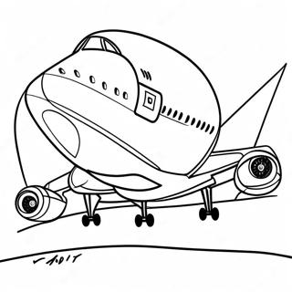 A380 Airplane Coloring Pages