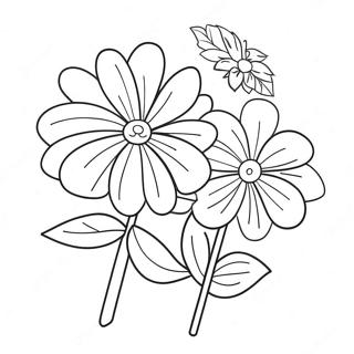 Romantic Valentine S Day Flowers Coloring Page 105664-43209