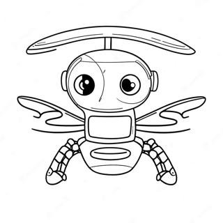 Cute Murder Drone Flying Coloring Page 105690-43230