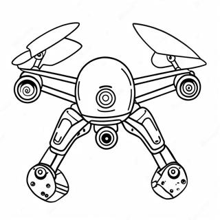 Murder Drone With Laser Eyes Coloring Page 105692 43238