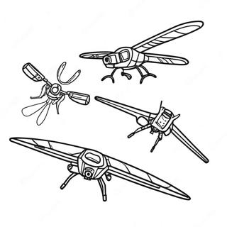 Fierce Murder Drone Battle Coloring Page 105693 43241