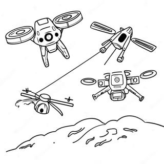 Fierce Murder Drone Battle Coloring Page 105693 43242