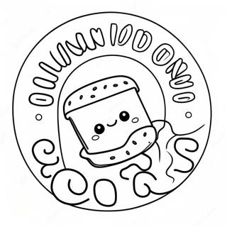 Dunkin Donuts Coloring Pages