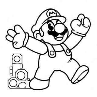 Mario Power Ups Coloring Page 105897-43388