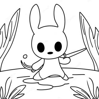 Hollow Knight In Battle Coloring Page 105923-43410