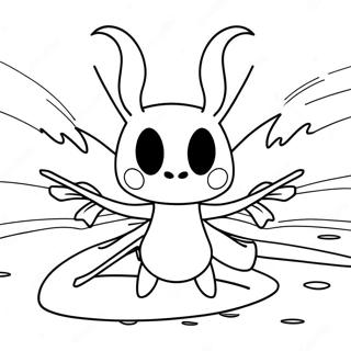 Hollow Knight In Battle Coloring Page 105923 43411