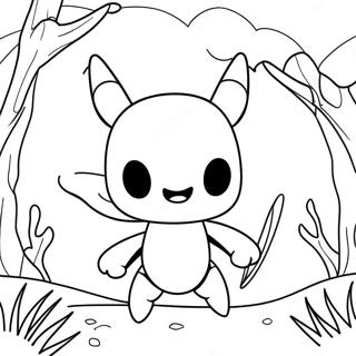 Hollow Knight In Battle Coloring Page 105923-43412