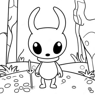 Charming Hollow Knight Character Coloring Page 105924 43414