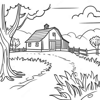 Realistic Farm Coloring Pages