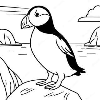 Puffin Rock Coloring Pages