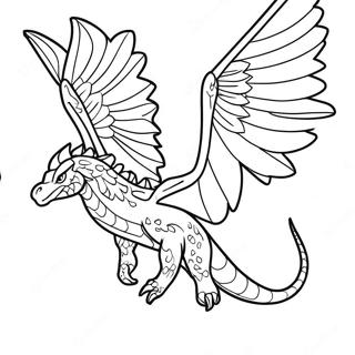 Wings Of Fire Rainwing Coloring Page 106283-43685