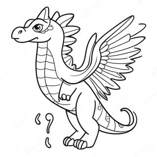 Wings Of Fire Rainwing Coloring Page 106283-43686