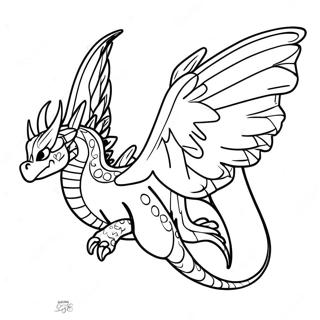 Wings Of Fire Rainwing Coloring Page 106283-43688