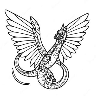 Colorful Wings Of Fire Rainwing Coloring Page 106284-43689