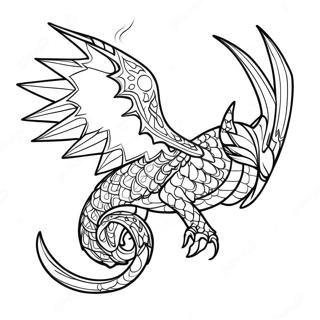 Majestic Wings Of Fire Rainwing Coloring Page 106285-43694