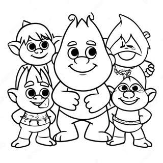 Trolls Band Together Floyd Coloring Page 106335-43725